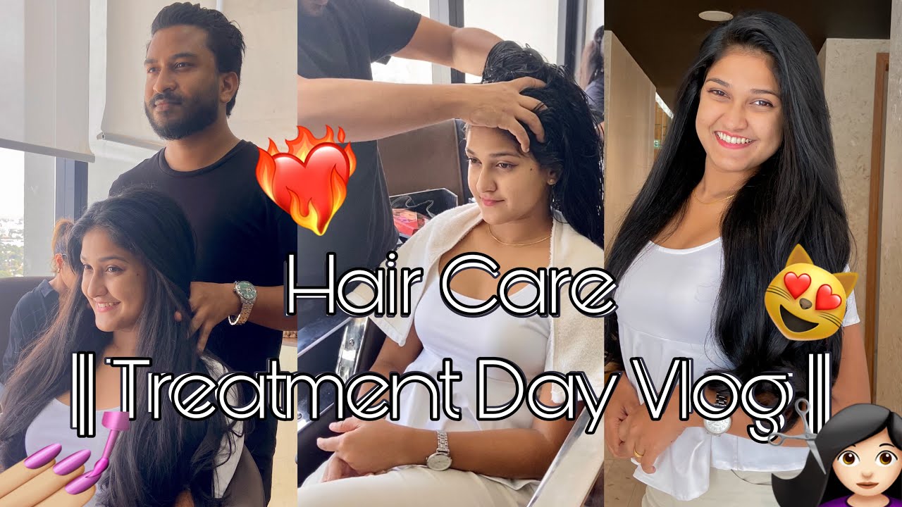 Hair Care Day VLOG 💇🏻‍♀️😻🤍 | සිංහල VLOG - Sri Lankan | කොන්ඩේට කරපු treatment එක 🧴❤️‍🔥