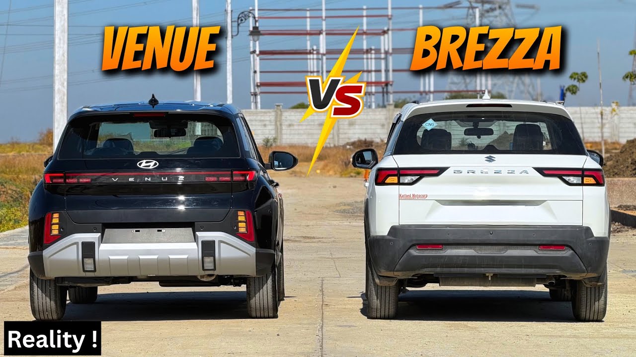 Hyundai Venue vs Maruti Suzuki Brezza - Which is Better ? | New 2025 Venue Hx2 vs Brezza Lxi 