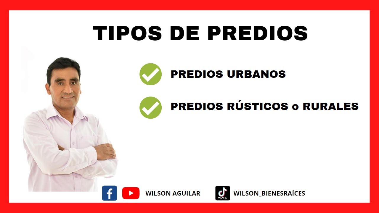 TIPOS DE PREDIOS
