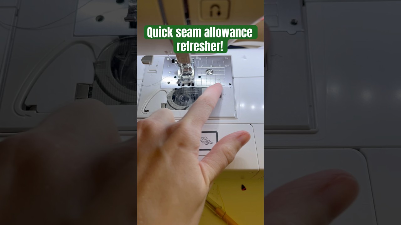 Let&rsquo;s talk about measuring seam allowance for sewing! #shorts #sewing #diy #sewingmachine