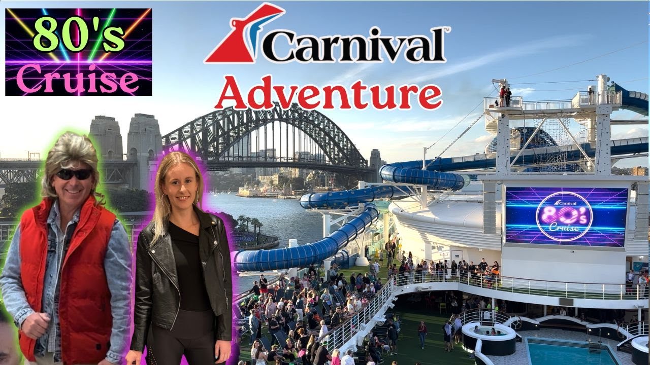BOARDING Carnival Adventure. What to expect on a themed cruise. The ships good and bad points.