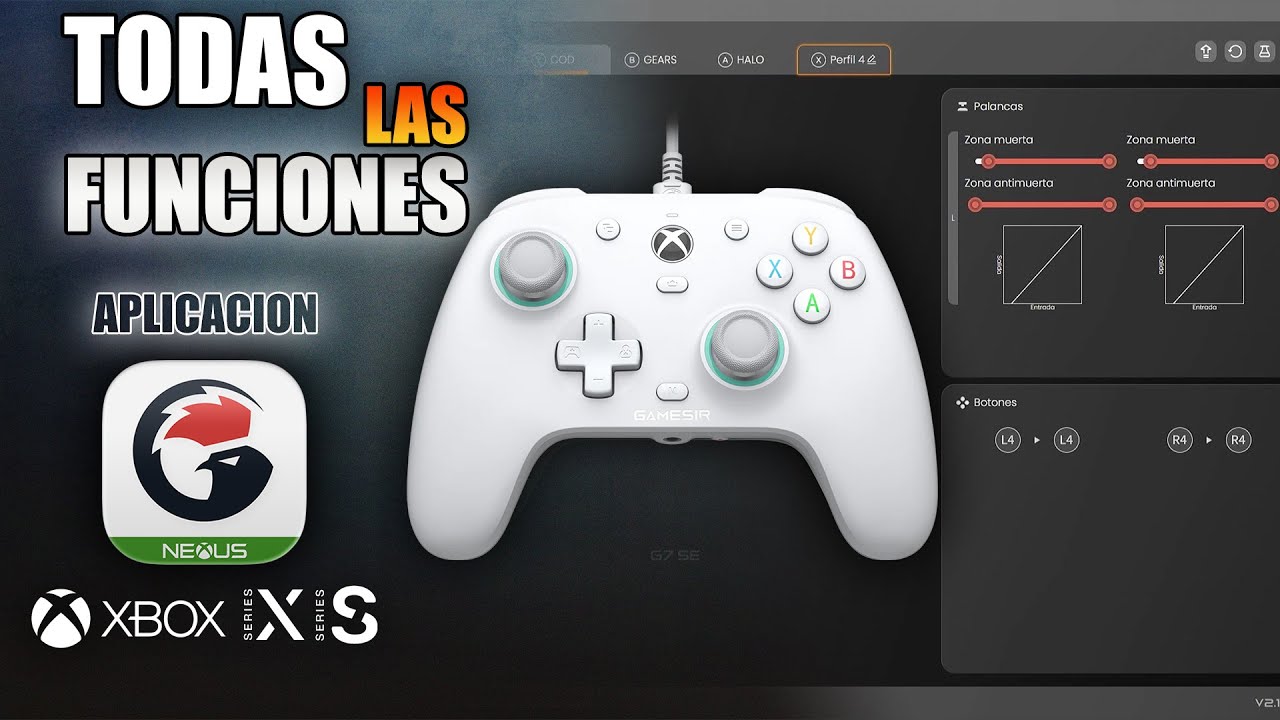 TODAS LAS FUNCIONES NUEVA APP GAMESIR NEXUS EN XBOX SERIES