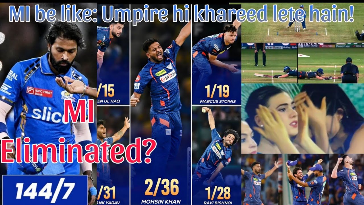 MI eliminated by Pandya? | LSG kicked MI out Adab se! | MI vs LSG Review | CSK vs PBKS Preview