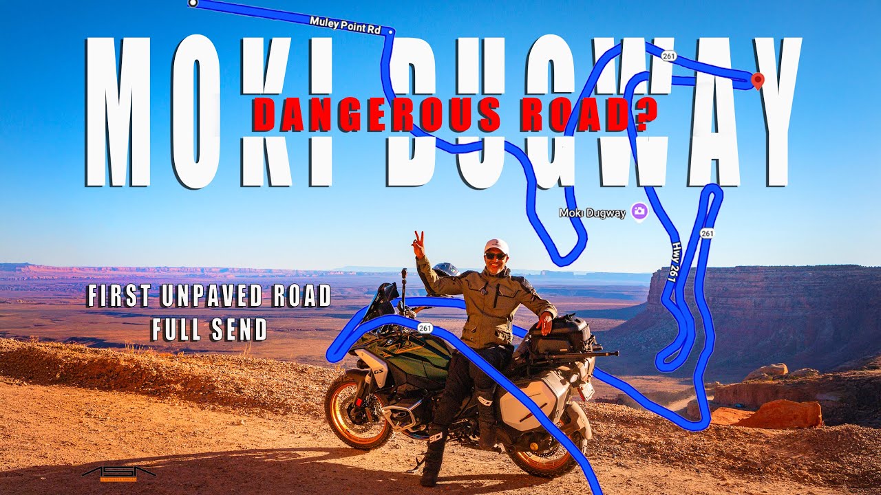 I Conquered the Dangerous Moki Dugway | First Ever Unpaved Ride on My BMW R1300 GS