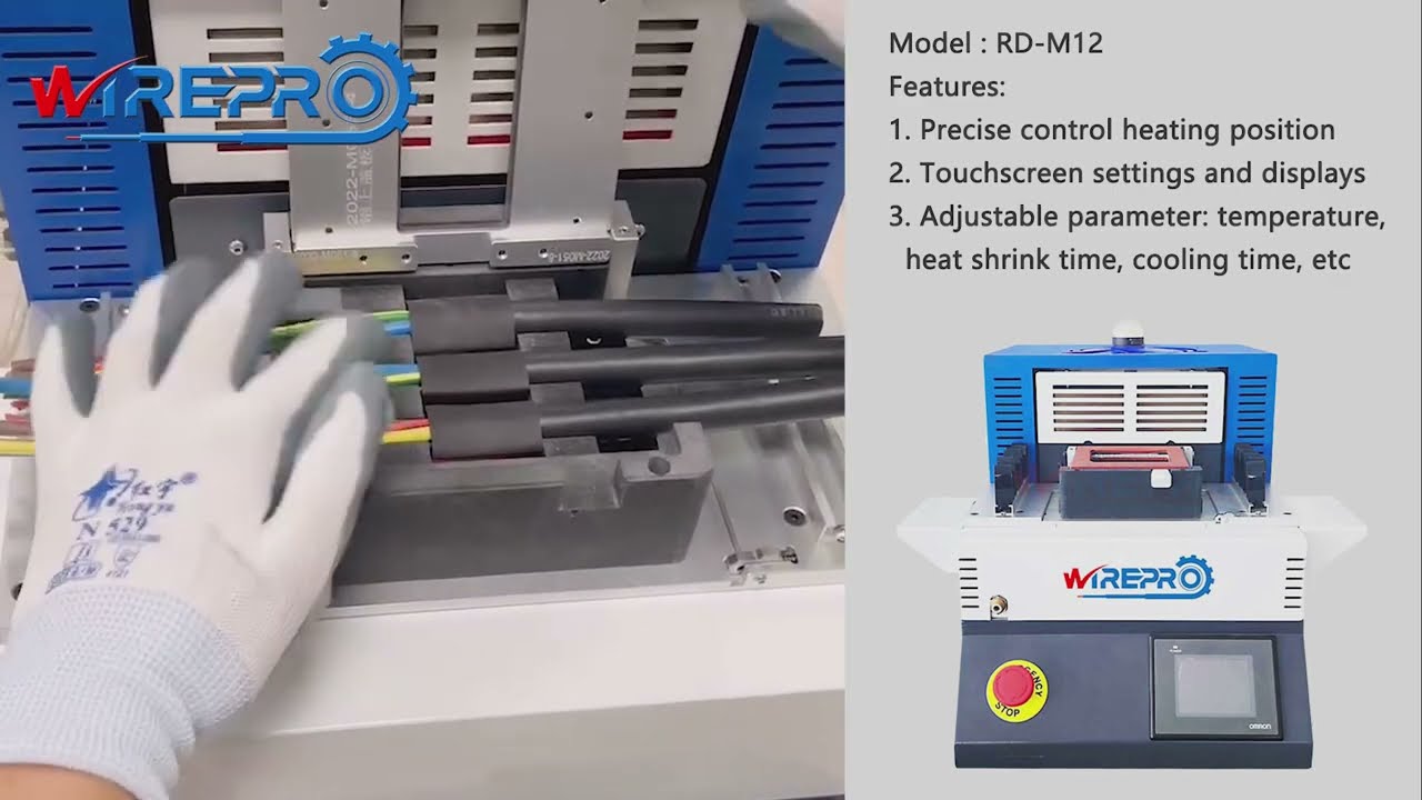 RD-M12 Wire harness tube thermal shrink processing machine