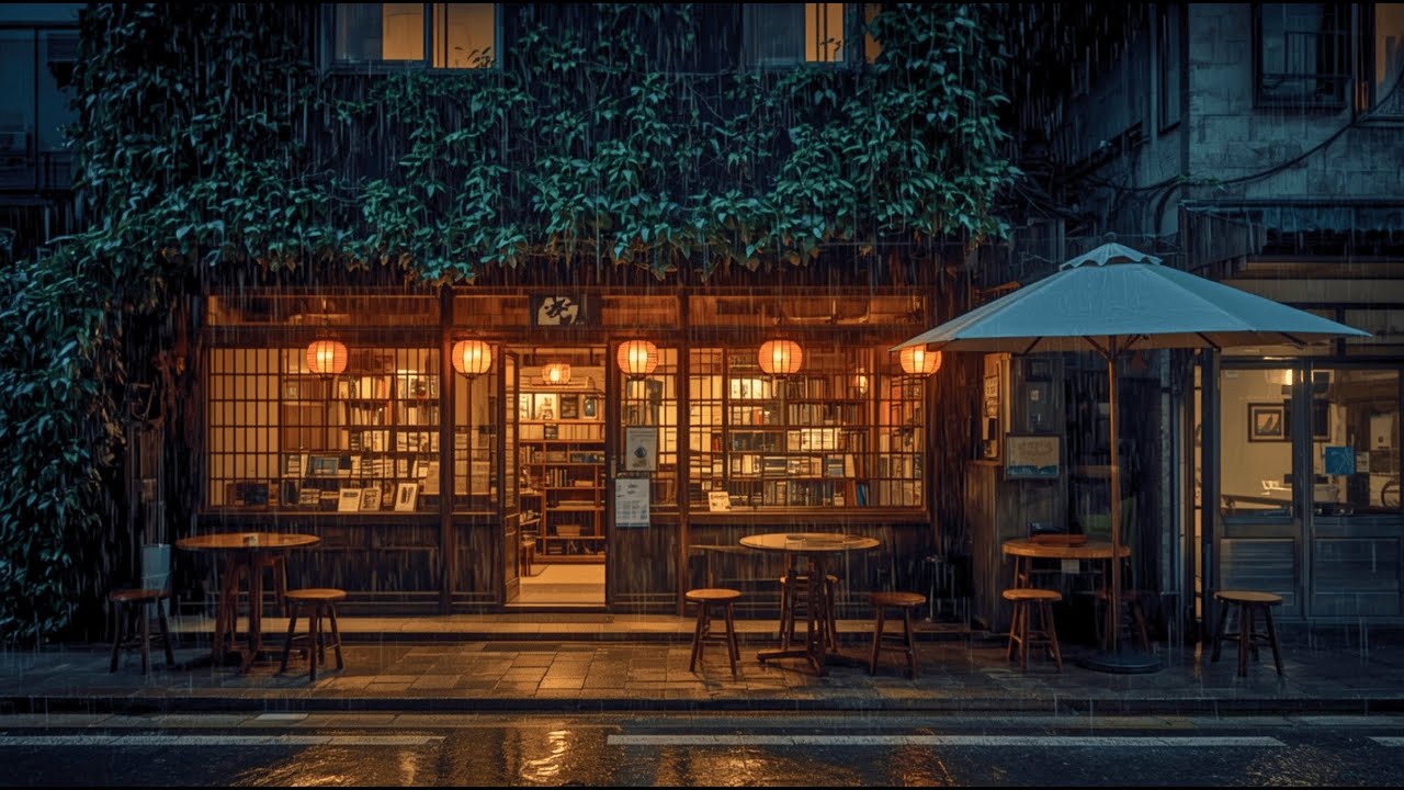 Rainy Evening in Japan | Warm Lights & Quiet Streets