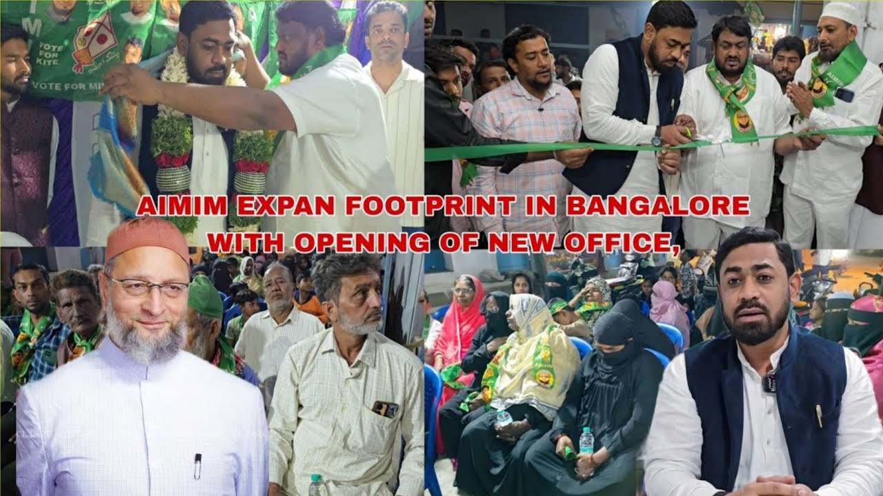 AIMIM Expands Footprint in Bangalore with Opening of New Office at Ward 35 Vishwapriya Nagar,,,,