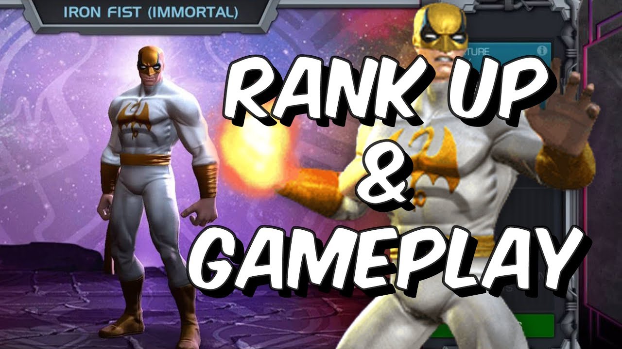 Immortal Iron Fist Rank Up & Gameplay - Marvel Contest Of Champions