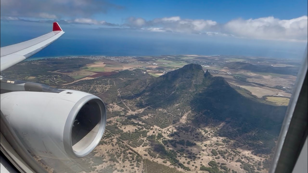 Air Mauritius A330-243 (3B-NCL Mon Choisy) REUNION to MAURITIUS