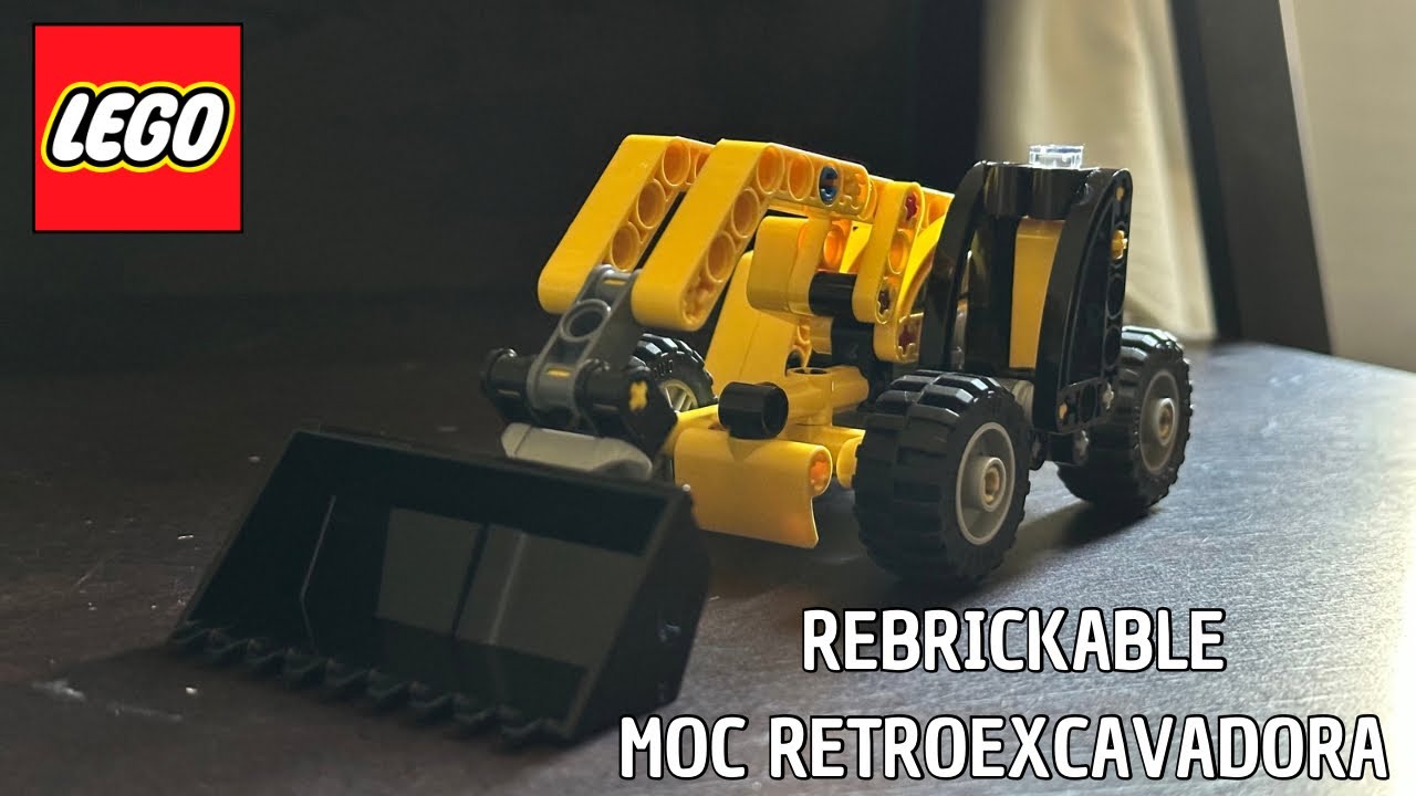 MOC Retroexcavadora Rebrickable | LEGO Tehcnic | Speedbuild | MikeBricks