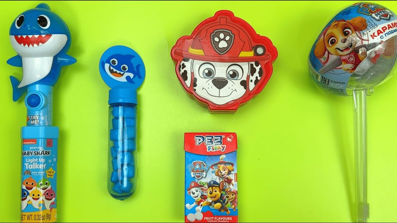 💙❤️ PAW PATROL satisfying Candy ASMR |Funny yummy Sweets and Toys Opening I Skye | Marshall | Chase