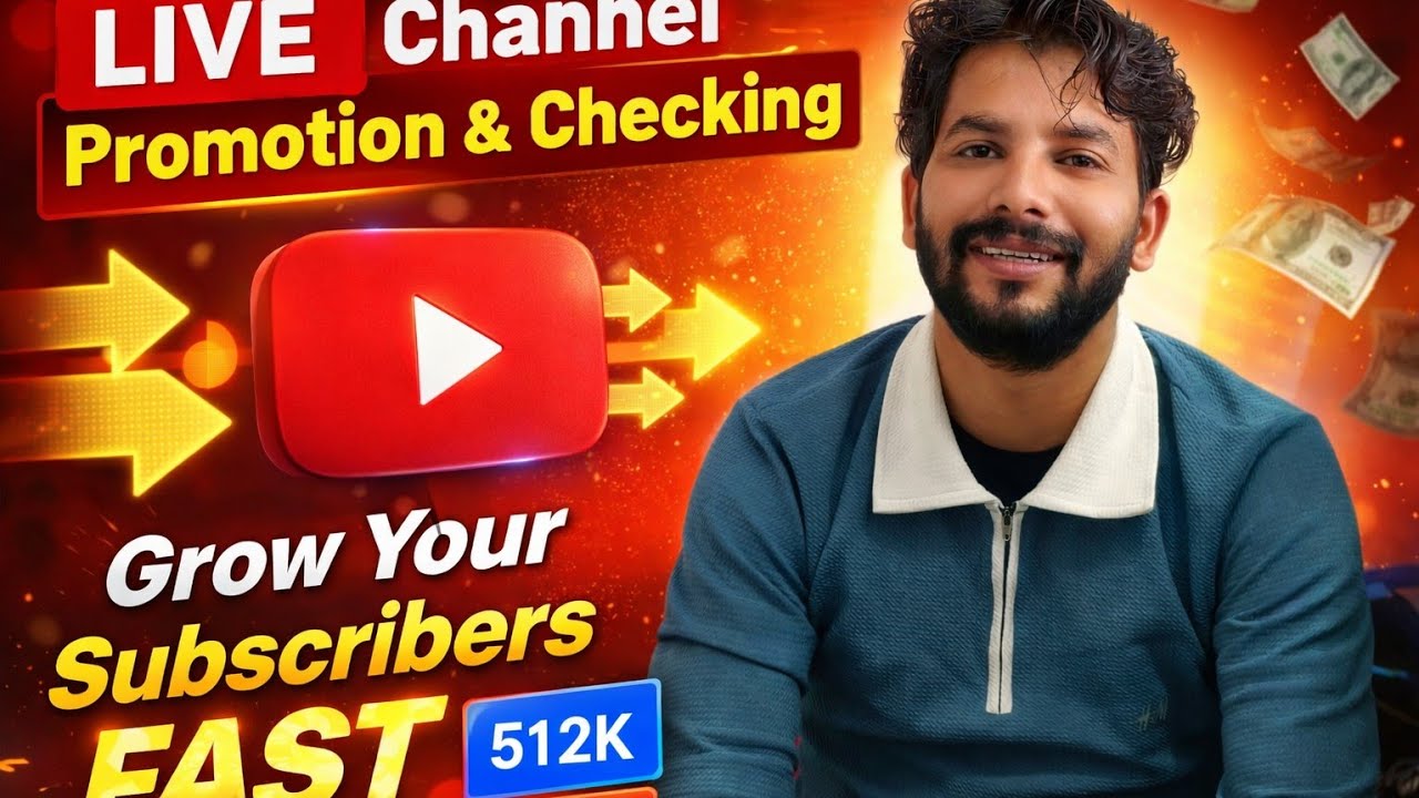 LIVE Channel Promotion & Checking | Grow Your Subscribers FAST 🎉🎉 #Livepromotion #promtion #love