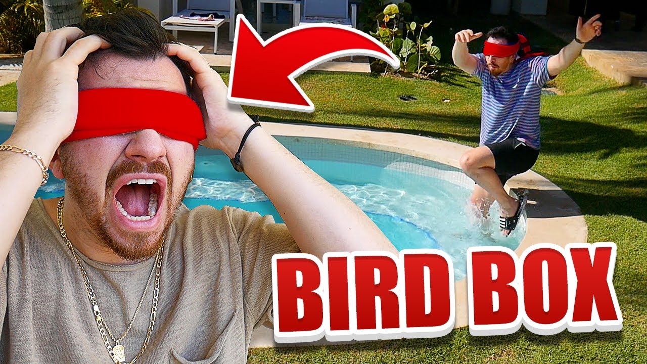 24 Hour Bird Box Challenge!! (BLINDFOLDED)