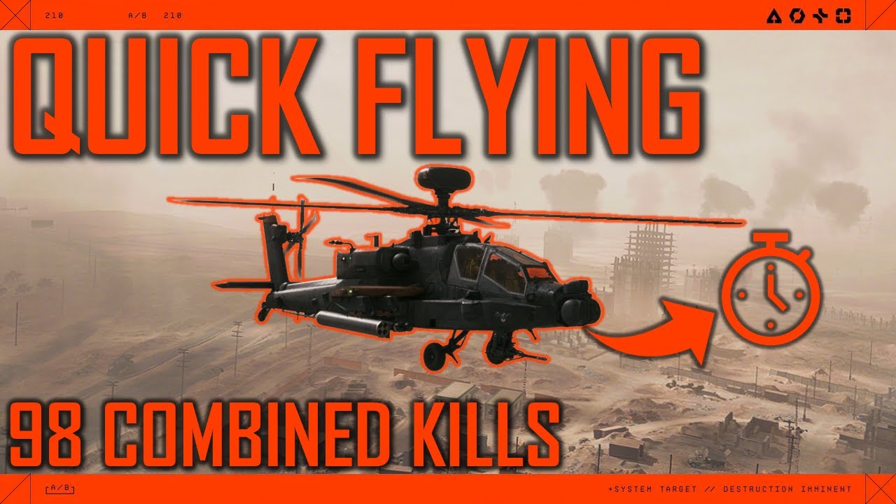 QUICK FLIGHT | 98 COMBINED KILLSTREAK with random ► Battlefield 6 Apache Attack Helicopter Gameplay