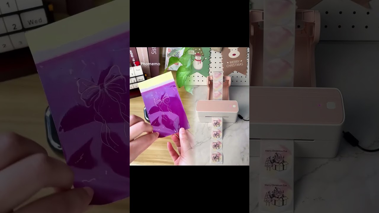 Printing a cute ribbon tattoo with me! #phomemo #tattoo