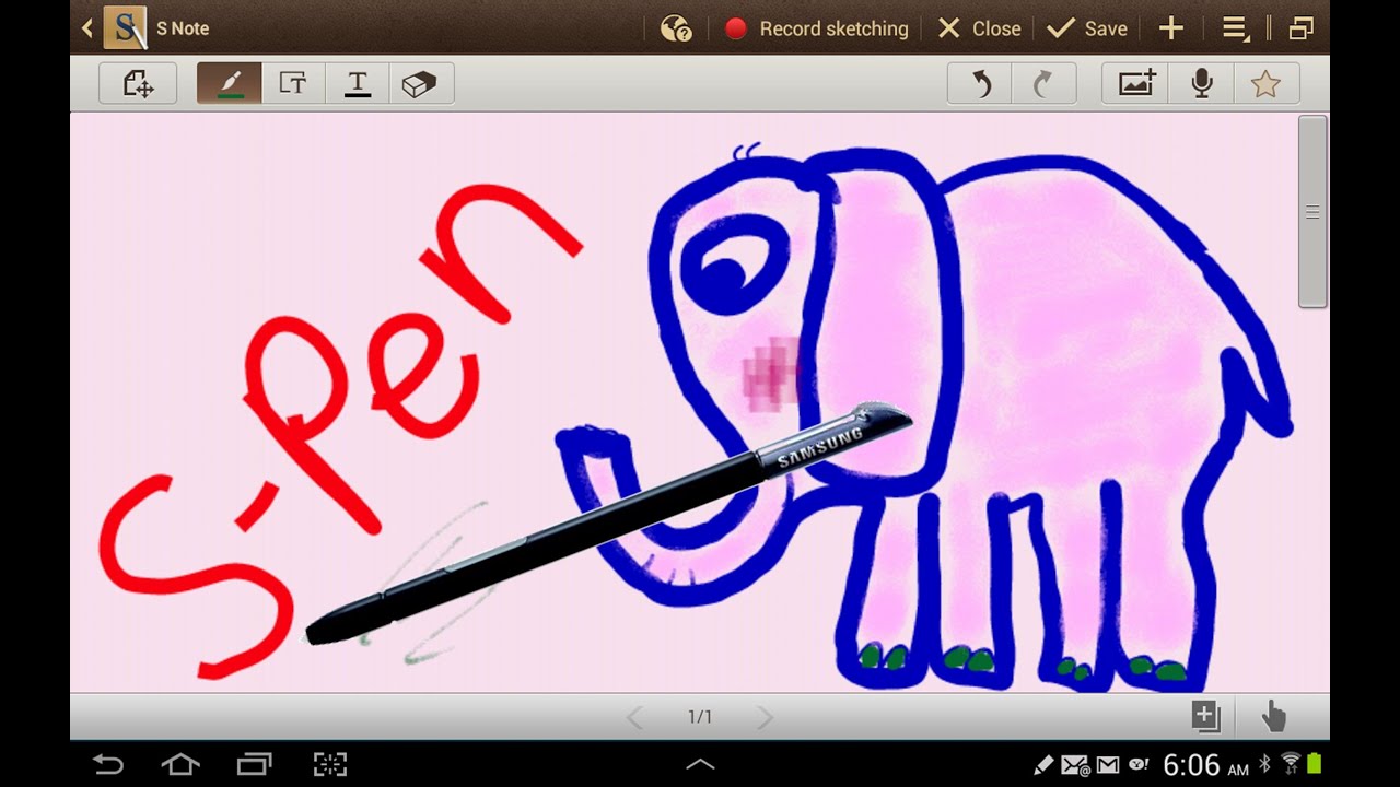 Galaxy Note 10.1 S Pen - LOVE IT!