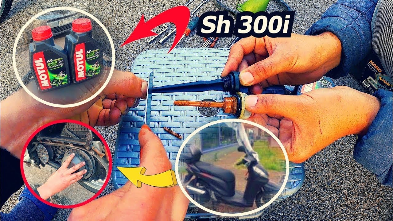 شوفو أشنو لقيت في هذ / Honda Sh 300i Robot / Variator and Oil change