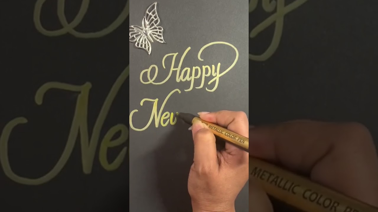 Happy New Year! #calligraphy #diy #motivation # #craftingwithadrienne
