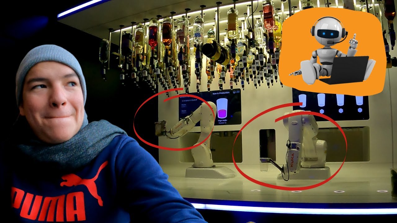 Increíble!! Un ROBOT 🤖  hace mi cóctel 🍹 en PRAGA | Viaje a Praga última parte