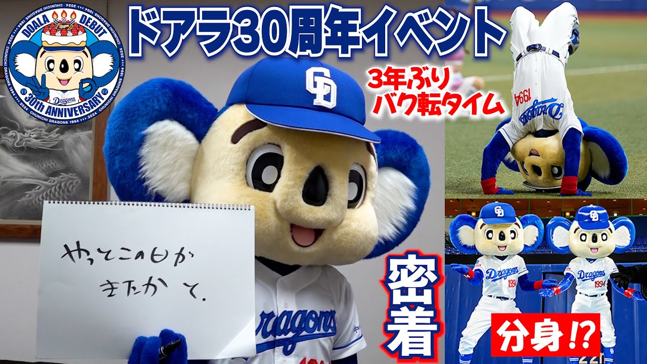 ㊗ #ドアラ デビュー30周年🎉マスコットデーに密着🐨超貴重！使用済スケッチブックのプレゼントも！ #マスコットチャンネル