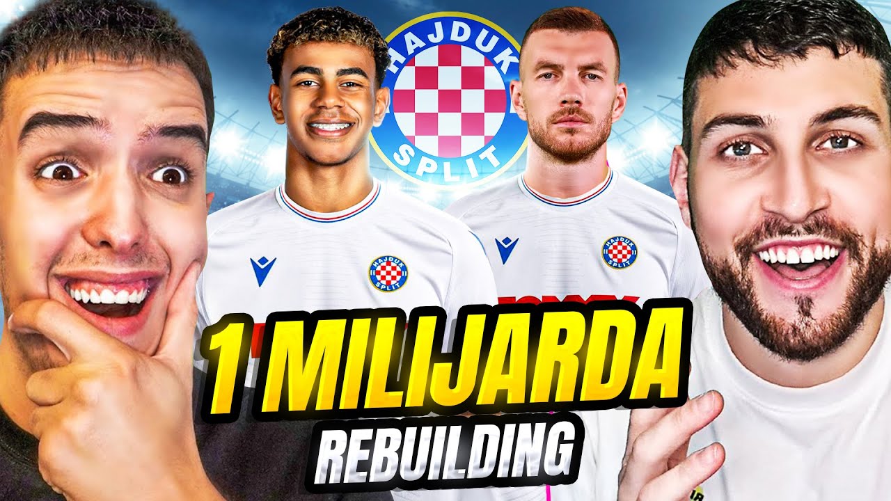 ULOZILI SMO MILIJARDU EURA U HAJDUK I ISHOD JE NEREALAN! FC25 REBUILDING