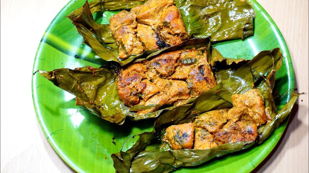 BANANA LEAF WRAP CHICKEN ROAST | QUICK SNACKS RECIPE |