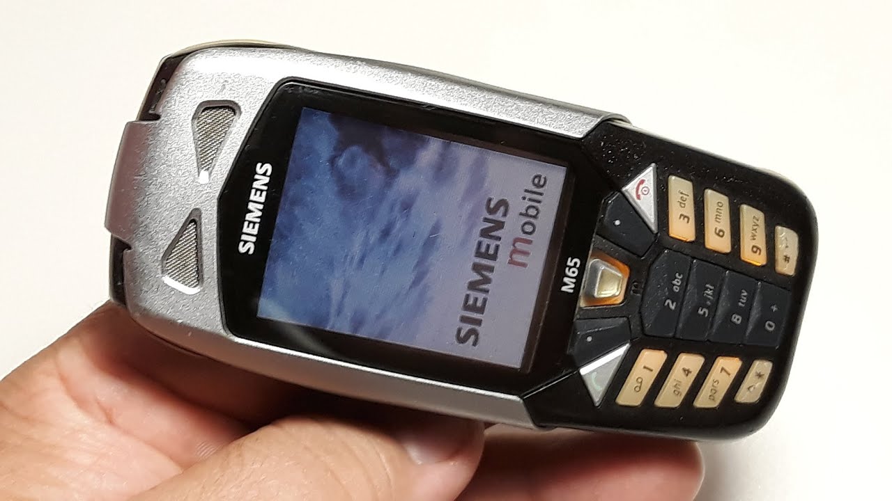 Siemens M65— мобильный телефон фирмы Siemens 2004 года. Telefon aus Deutschland. Капсула времени