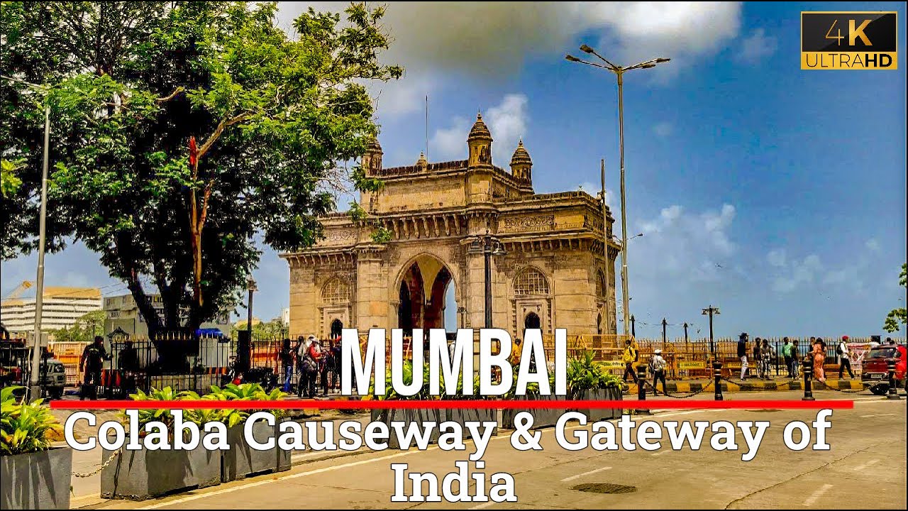 4K Virtual Walking Tour around Colaba Causeway and Gateway of India | Mumbai