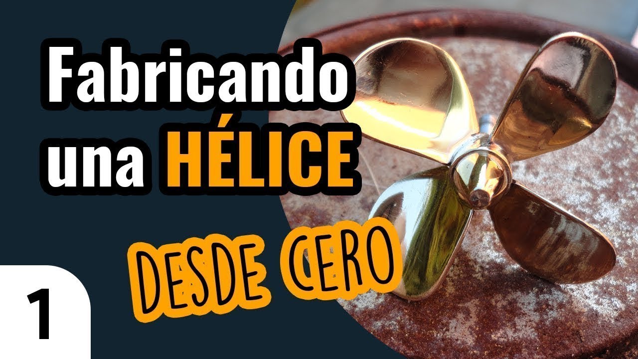 Cómo se hace una hélice de latón. Homemade propeller ship model | Modelismo naval