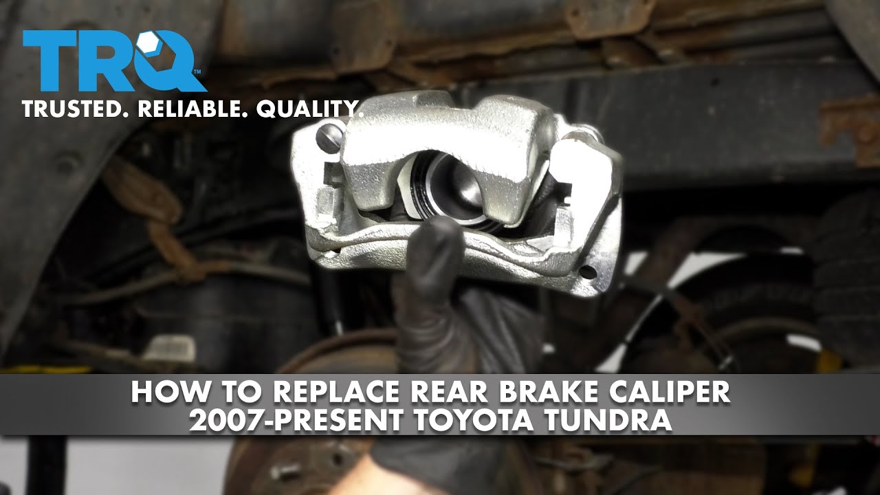 How to Replace Rear Brake Caliper 2007-Present Toyota Tundra