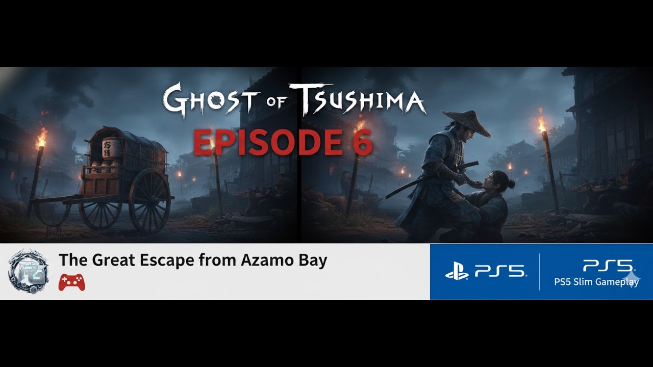 Ghost of Tsushima Episode 6: The Great Escape from Azamo Bay! Rescuing Taka: