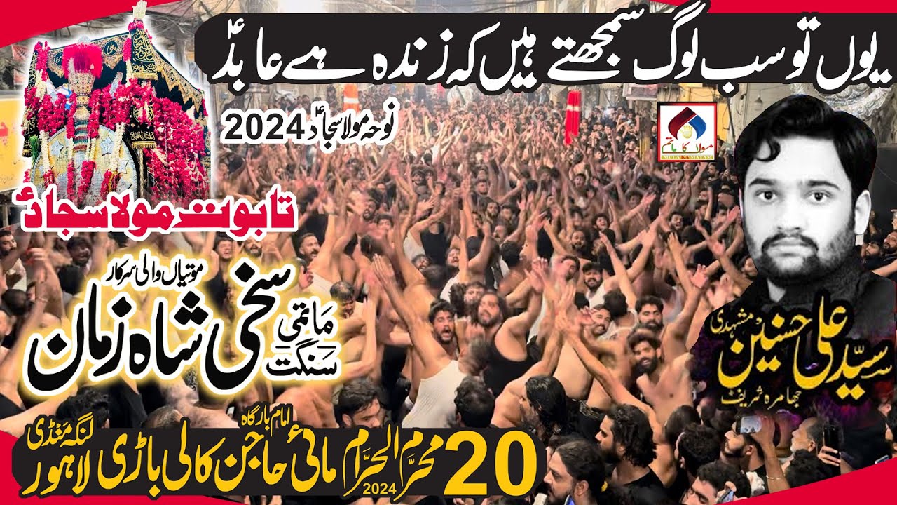 20 Muharram Kali Bari 2024 | Matami Saqant Shah Zaman | Samjty Hai Kh Zinda Abid | Noha Mola Sajjad