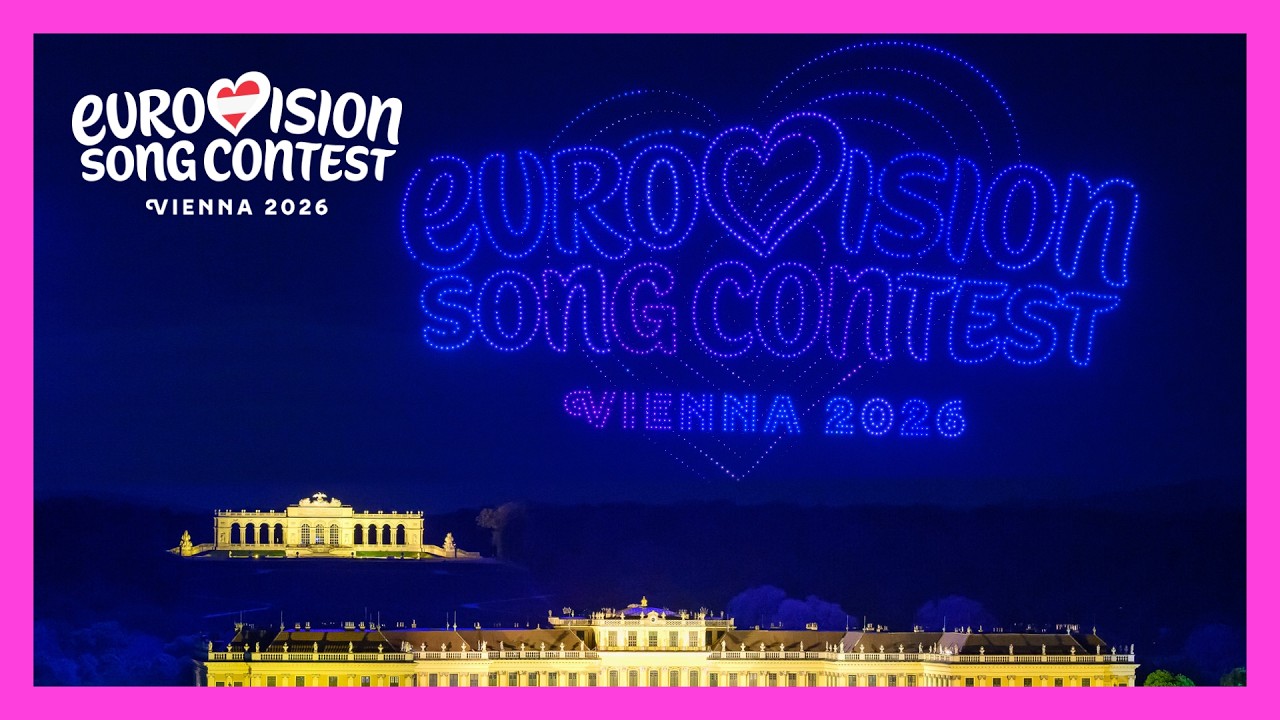 3,000 drones welcome the Eurovision Song Contest to Vienna for its 70th edition 🇦🇹 | #Eurovision2026