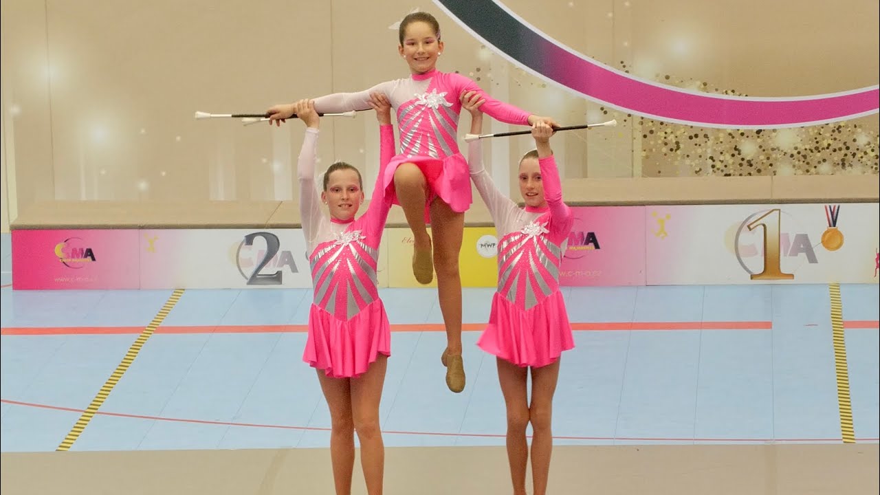 Majorettes *MG Chotebor* / baton duo trio-  Mažoretky / Hradec Kralove 2024