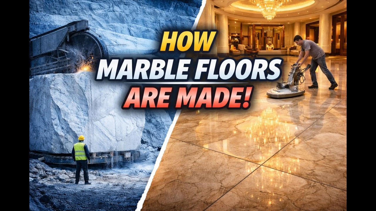 Inside a Massive Marble Quarry: How Luxury Marble Flooring Slabs Are Made