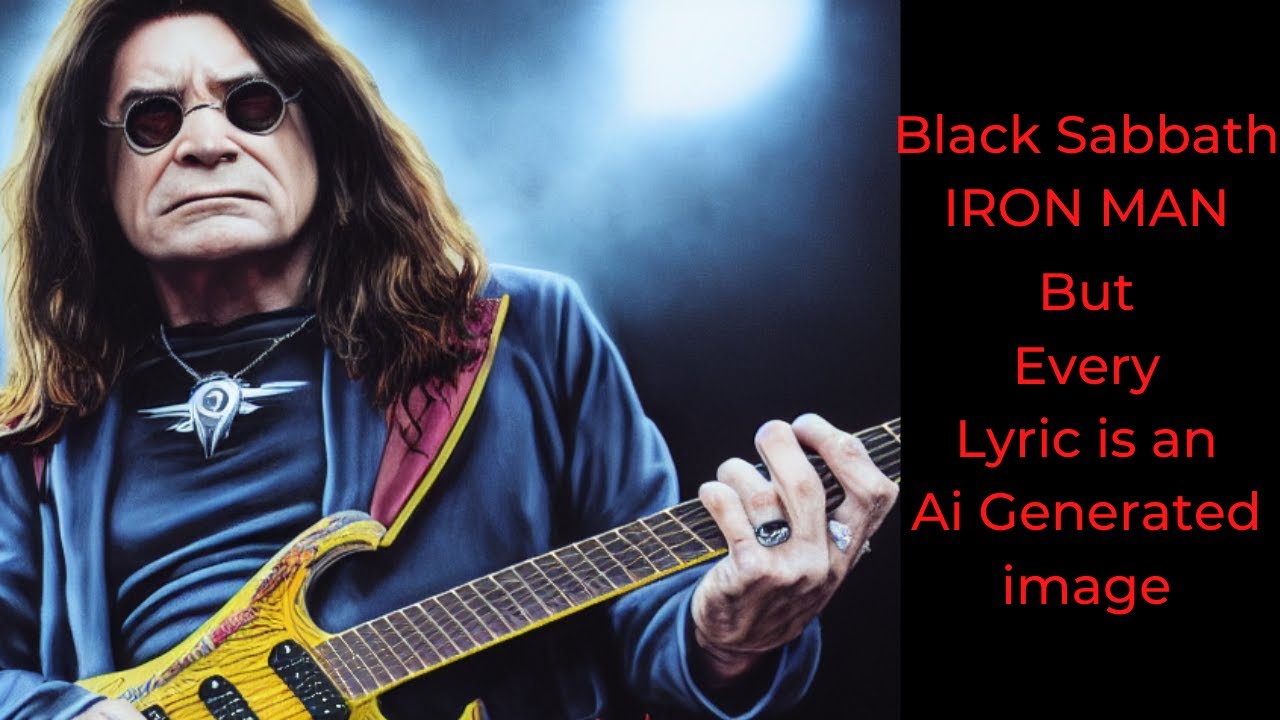 Iron Man - Black Sabbath - but every lyric is an Ai generated image