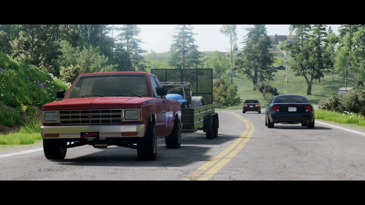 Driving the first Bruckwell truck in Beamng.