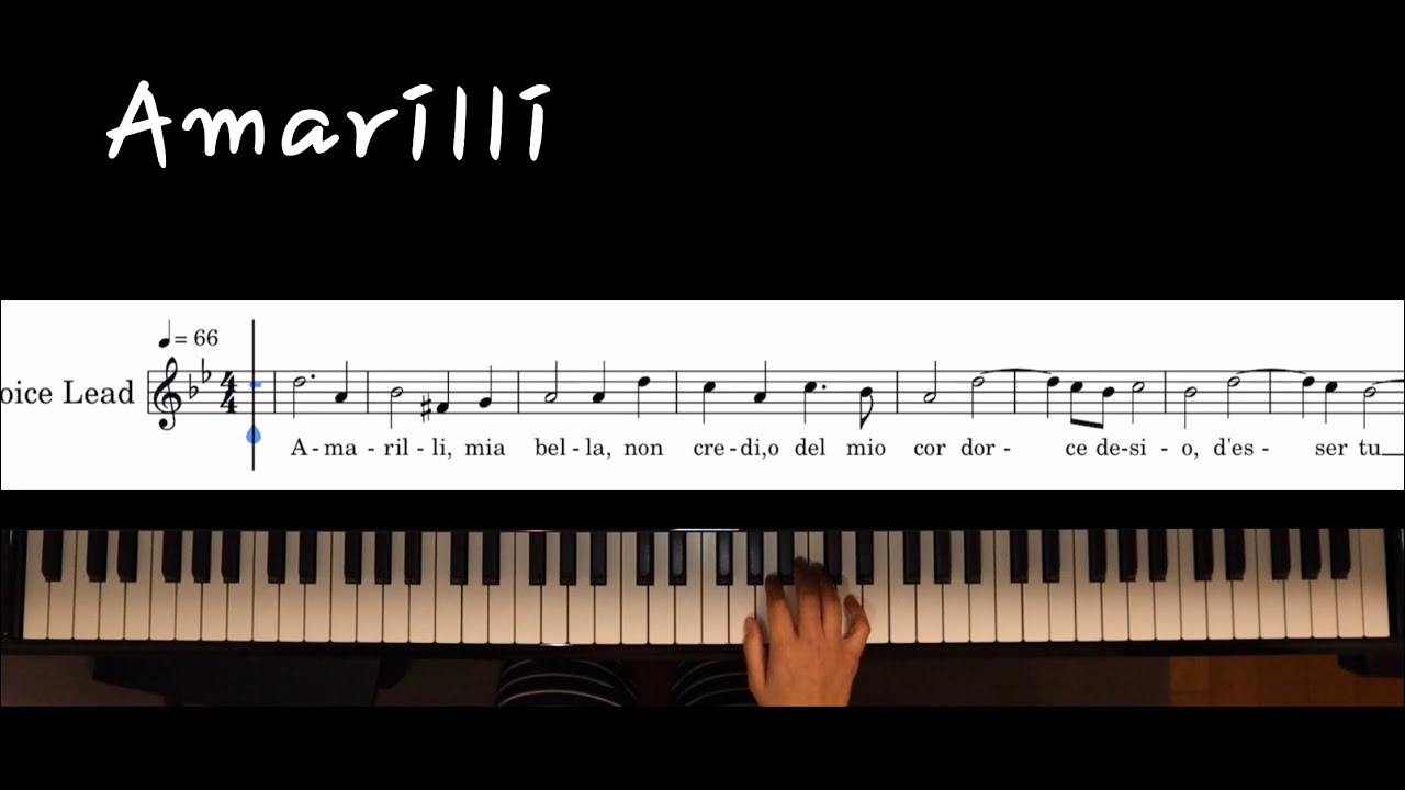 【ピアノ伴奏】Amarilli/g-moll 《楽譜付き》