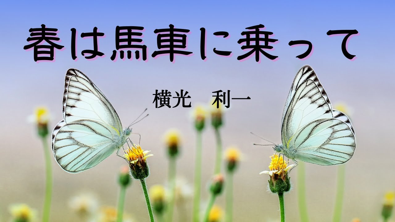 【青空文庫の朗読】横光利一『春は馬車に乗って』