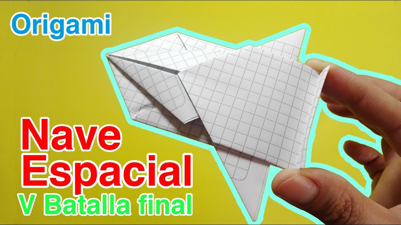 como HACER una NAVE ESPACIAL (ORIGAMI) 🚀