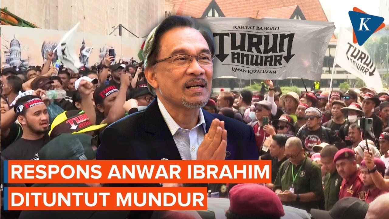 Dituntut Mundur Ribuan Warga Malaysia, Anwar Ibrahim: Yang Turun Tak Ada Solusi