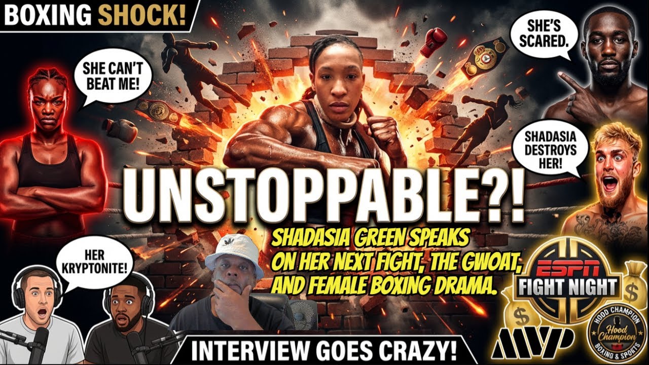 LIVE! SHOTS FIRED! SHADASIA GREEN SPEAKS ON LANAI DANIELS, CLARESSA, ESPN, MVP, FEMALE BOXING DRAMA!