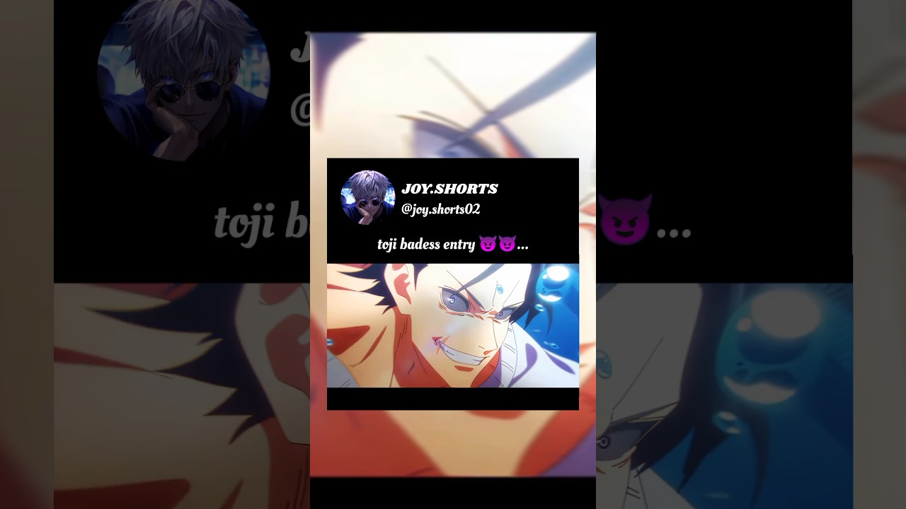 Toji zenin dadess entry😈~jujutsu kisen # anime #jjk #toji #short