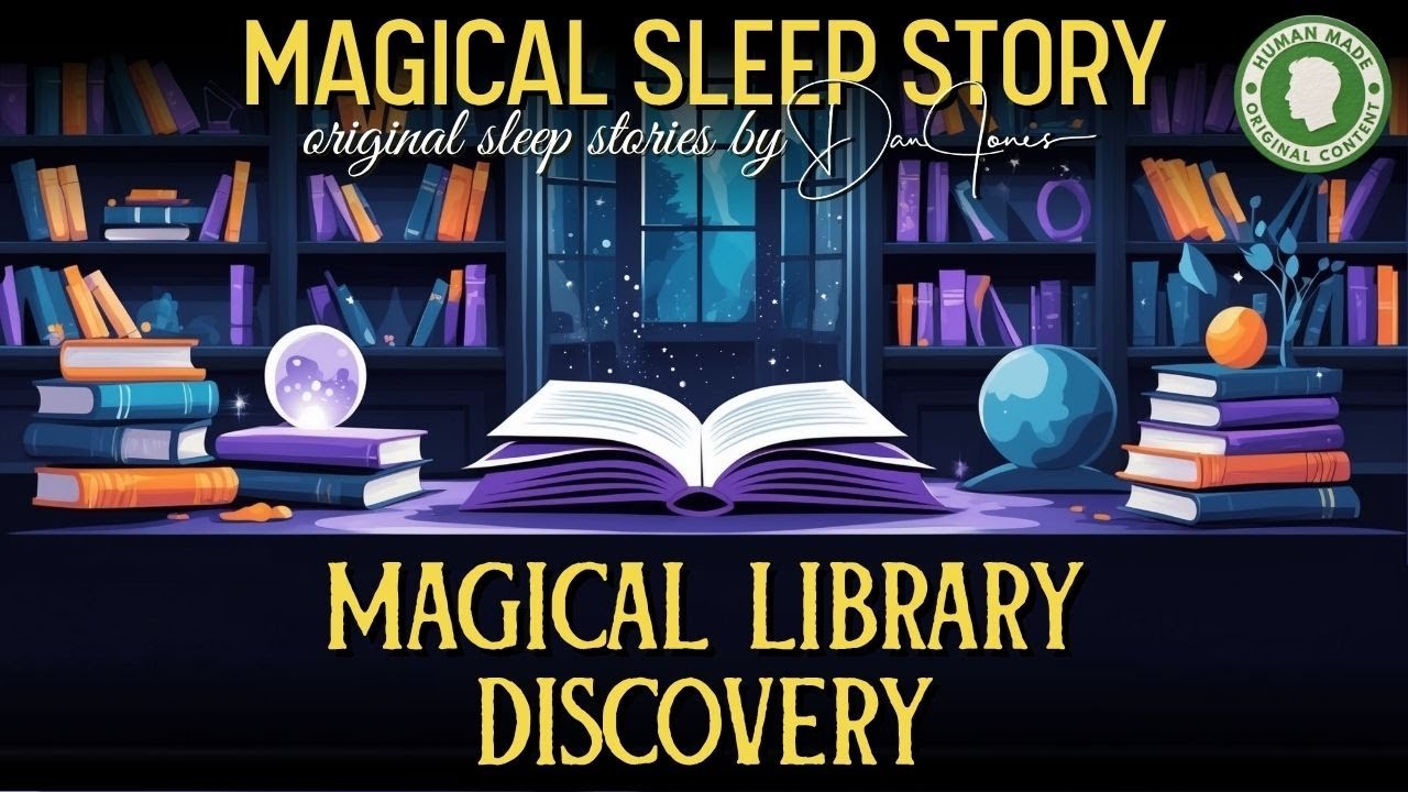 📕 The Magical Library Discovery 😴 Bedtime Story | Dan Jones Sleep Stories | Black Screen (No AI)