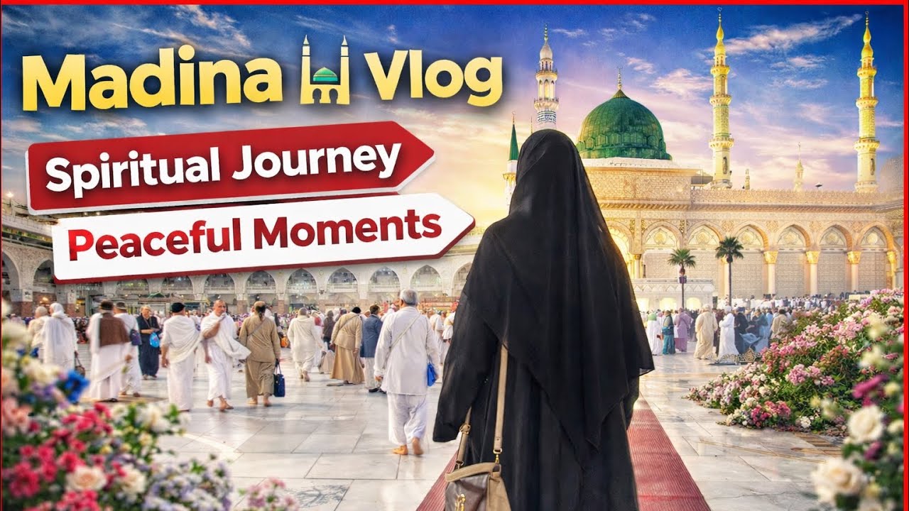Madina Vlog 🕌 | Peaceful Moments in Masjid Nabawi | Spiritual Journey to Madinah