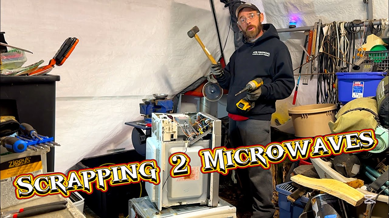 Recycling 2 Microwaves for Silver and some Copper & Brass