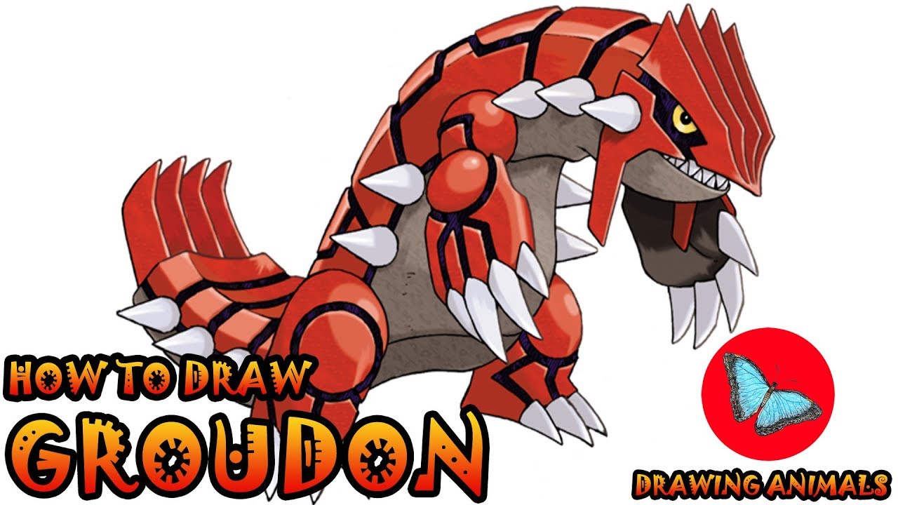 How To Draw Groudon Pokemon | Drawing Animals