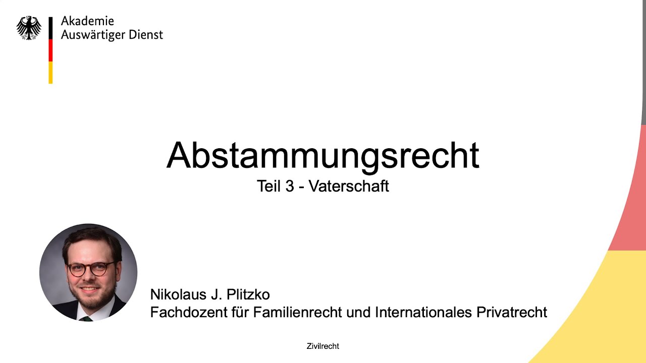 Abstammung Teil 3 - Vaterschaft