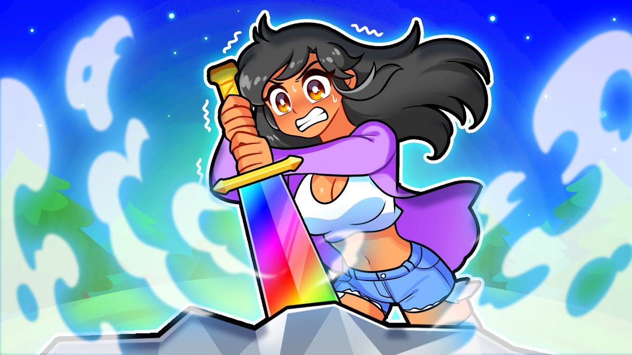 Aphmau PULLS the OP SWORD in Roblox!