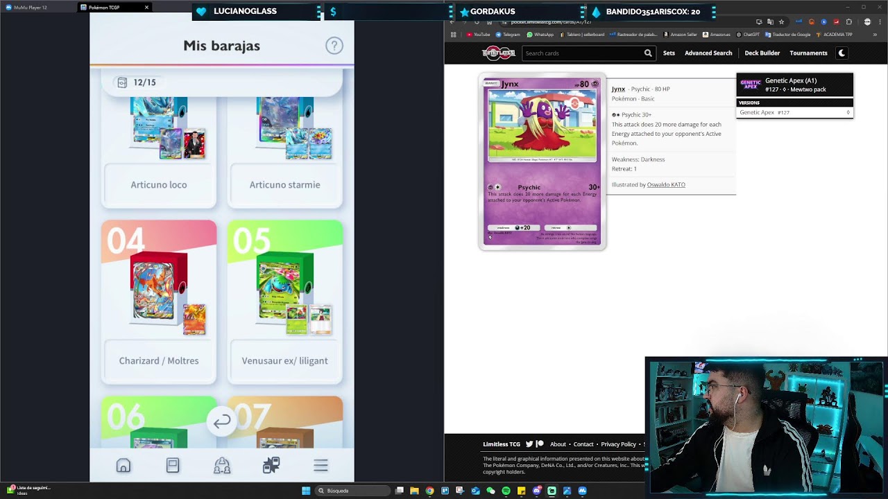 PROBANDO TODOS LOS MAZOS TIER S | POR CADA SUB ME HABRO UN SOBRE!!! POKEDEX 216/226